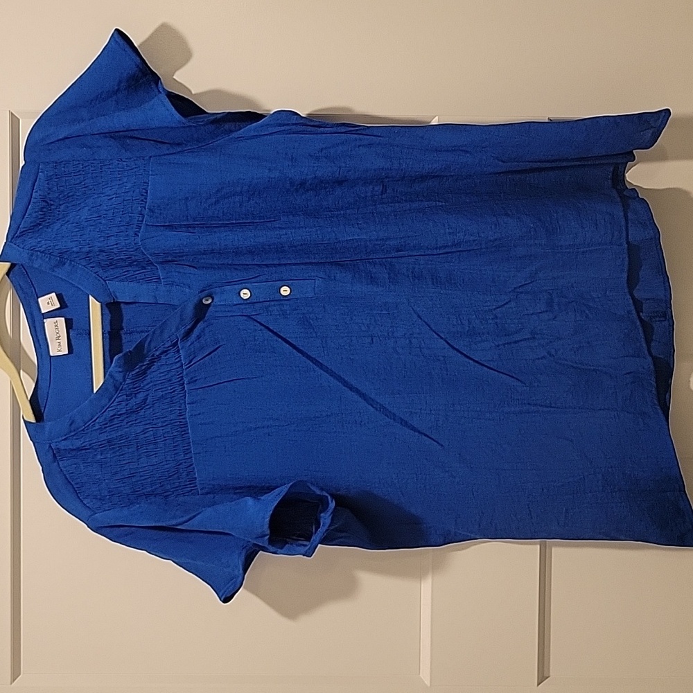 NWT Kim Rogers Blue Shirt